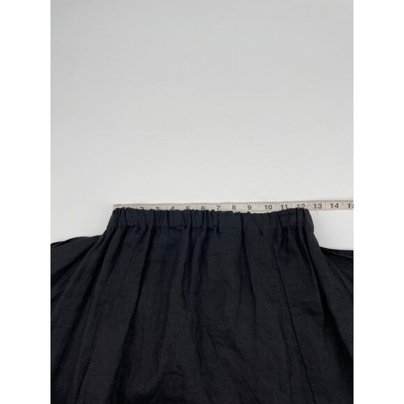 NWT Artists & Revolutionaries Womens S/M Black 100% Linen Drop Crotch Pants - Picture 5 of 7